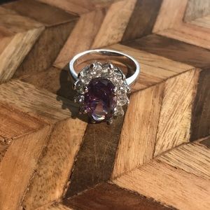 Beautiful purple stone ring